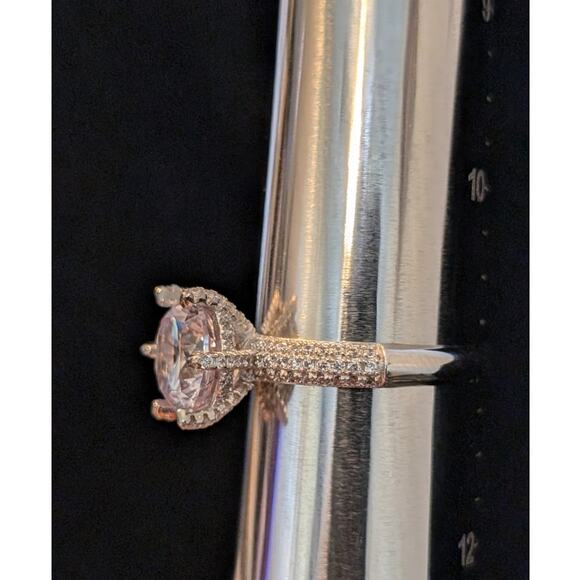 6 Prong Round Cut CZ Engagement Ring in 925 Sterling Silver Size 11 - Picture 5 of 8